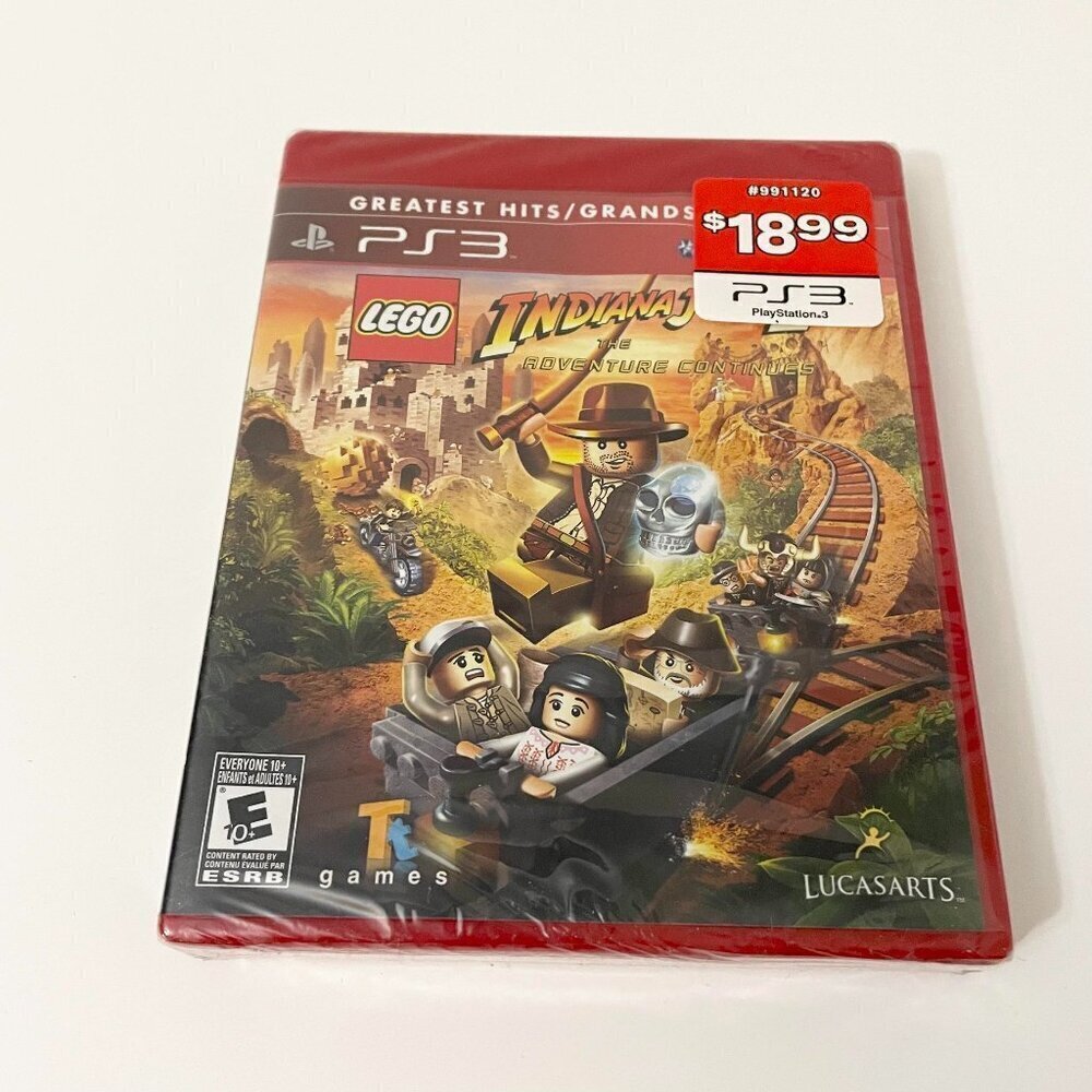 PS3 Lego Indiana Jones 2 The Adventure Continues Video Game Sealed